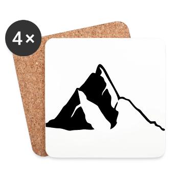Mountains - Coasters (set of 4) - white - Front