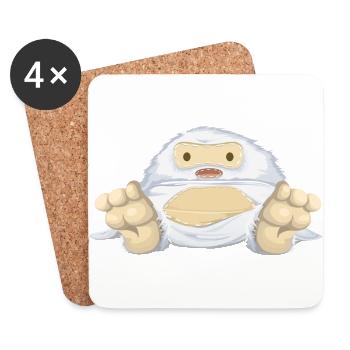 Yeti - Untersetzer (4er-Set) - Weiß - Vorne