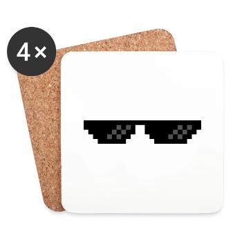 U got thugged - Coasters (set of 4) - white - Front
