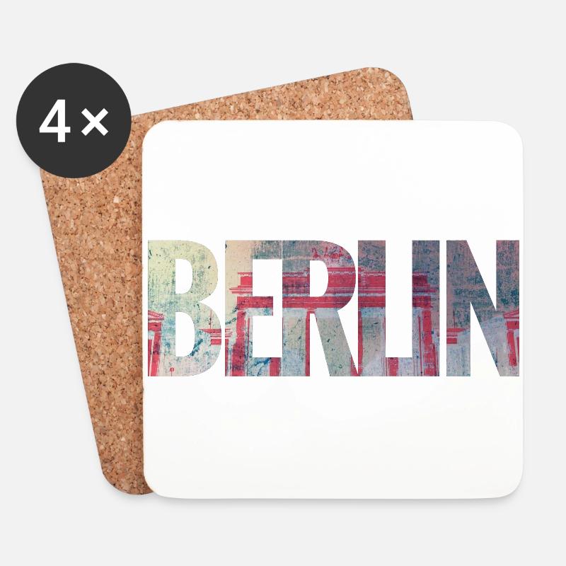 Berlin - Untersetzer (4er-Set) - Weiß