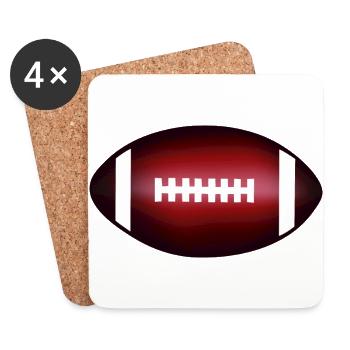 American Football - Untersetzer (4er-Set) - Weiß - Vorne