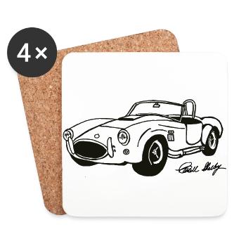 Cobra - ultimate Sportscar - Dessous de verre (lot de 4) - blanc - Devant