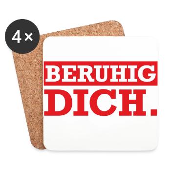 Berugig vous - Dessous de verre (lot de 4) - blanc - Devant