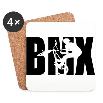 BMX - Untersetzer (4er-Set) - Weiß - Vorne