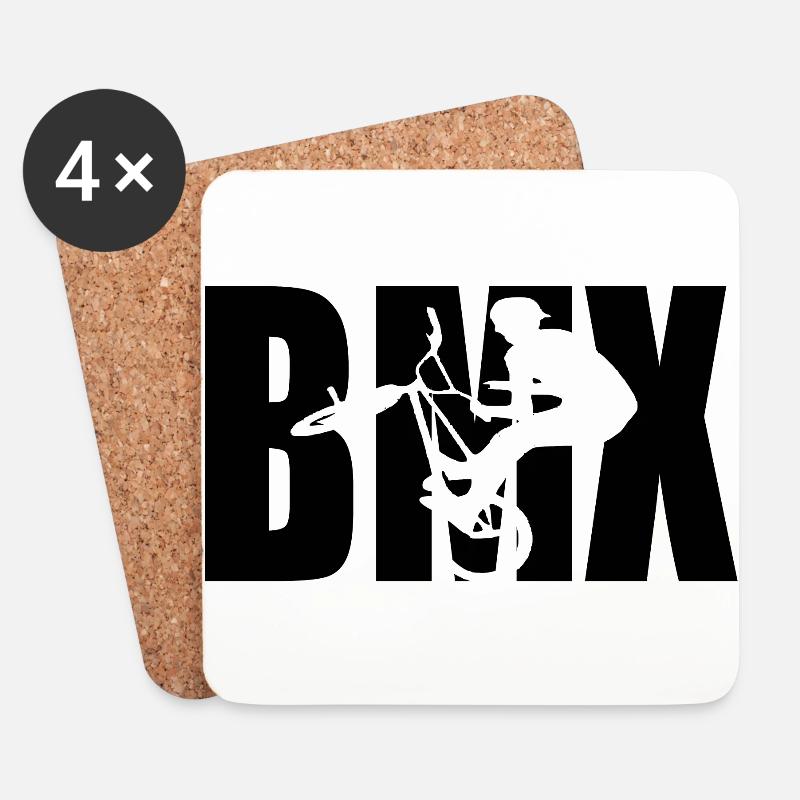 BMX - Untersetzer (4er-Set) - Weiß