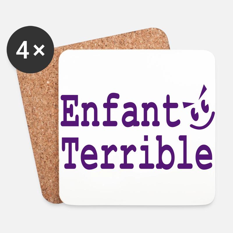 enfant terrible - Untersetzer (4er-Set) - Weiß