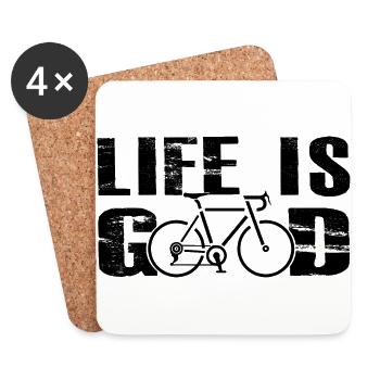 bicycle - Coasters (set of 4) - white - Front