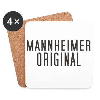 Mannheimer Original Mannheim - Untersetzer (4er-Set) - Weiß - Vorne