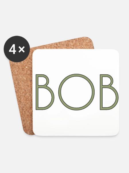 bob - Coasters (set of 4) - white