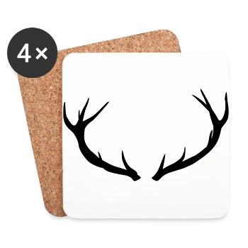 Bois majestueux - Dessous de verre (lot de 4) - blanc - Devant