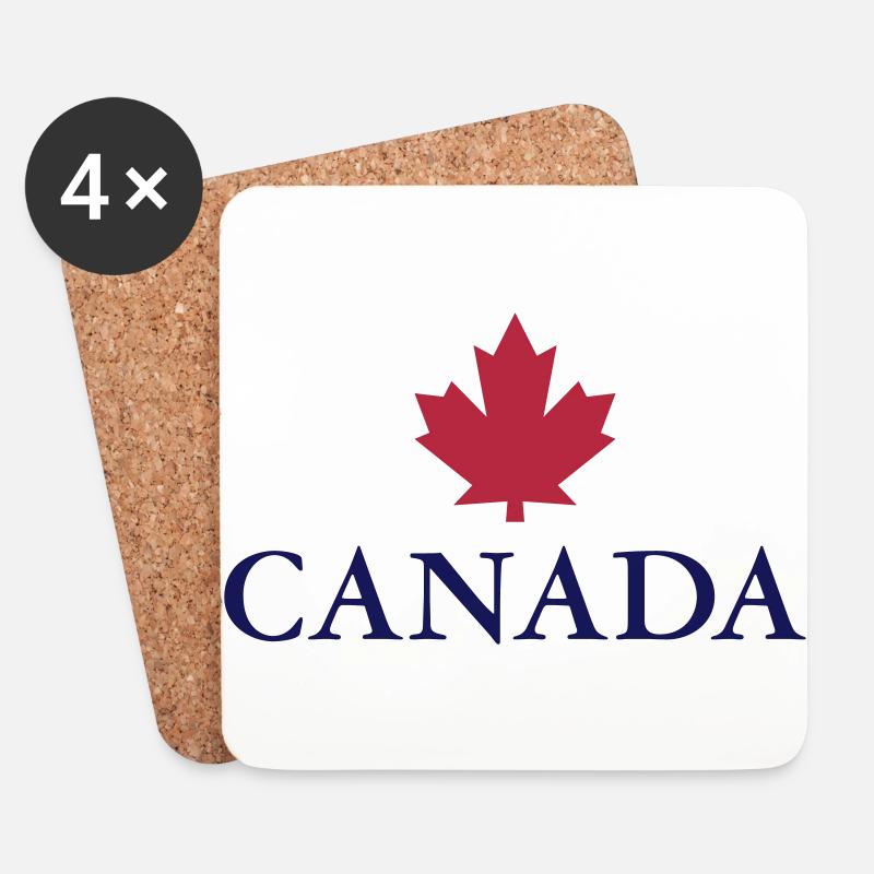 Canada Ottawa Ahorn Maple Leaf Kanada Amerika - Untersetzer (4er-Set) - Weiß
