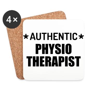 Krankengymnast / Krankengymnastin / Physio / - Untersetzer (4er-Set) - Weiß - Vorne