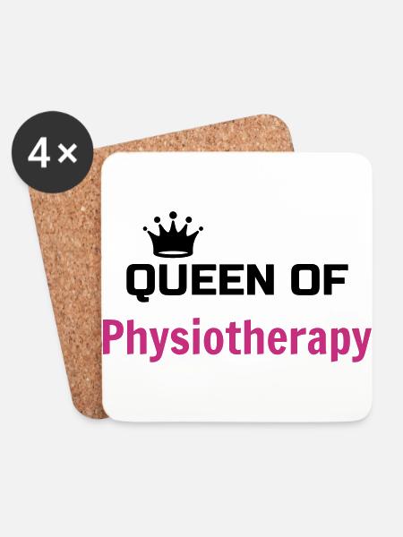 Krankengymnast / Krankengymnastin / Physio / - Untersetzer (4er-Set) - Weiß