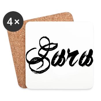 Sara - Dessous de verre (lot de 4) - blanc - Devant
