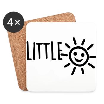 Sunshine / Sonnenschein / Baby / Liebling - Untersetzer (4er-Set) - Weiß - Vorne