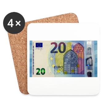 20 Euros - Coasters (set of 4) - white - Front