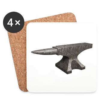Amboss - it's an anvil - Untersetzer (4er-Set) - Weiß - Vorne