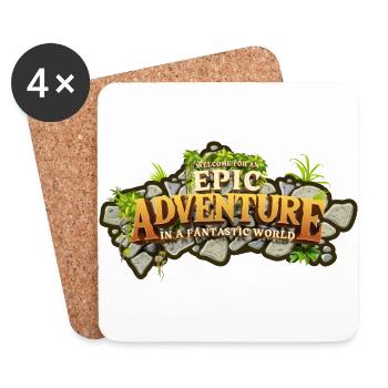 An Epic Adventure - Dessous de verre (lot de 4) - blanc - Devant