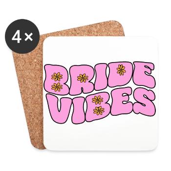 Bride Vibes - Coasters (set of 4) - white - Front