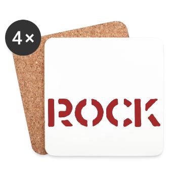 Punk Rock - Untersetzer (4er-Set) - Weiß - Vorne