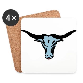 longhorn texas - Untersetzer (4er-Set) - Weiß - Vorne
