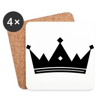 crown - Coasters (set of 4) - white - Front