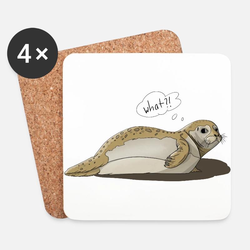 Robbe says what ?! - Coasters (set of 4) - white