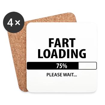 FART Loading - Coasters (set of 4) - white - Front