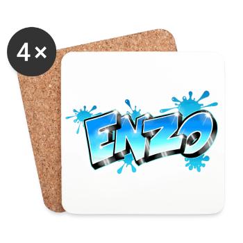 Enzo Style Graffiti - Coasters (set of 4) - white - Front