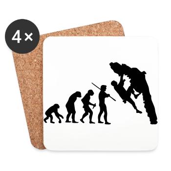 Boulder Evolution - Untersetzer (4er-Set) - Weiß - Vorne