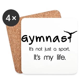 Gymnastic - Coasters (set of 4) - white - Front