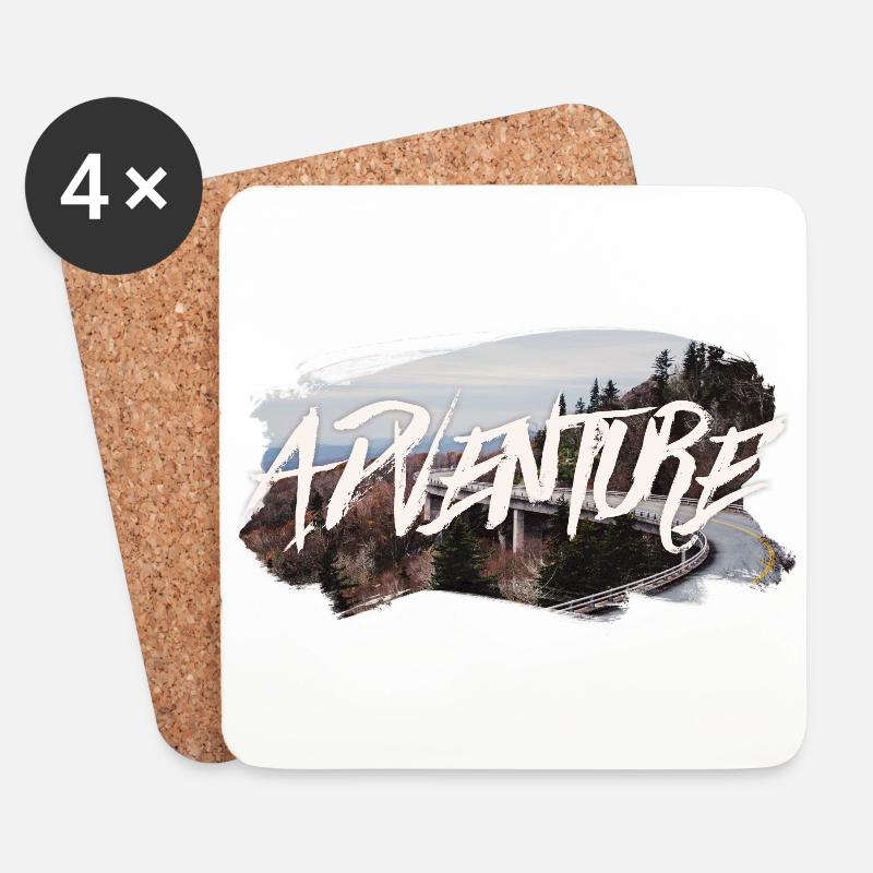 Adventure - Untersetzer (4er-Set) - Weiß