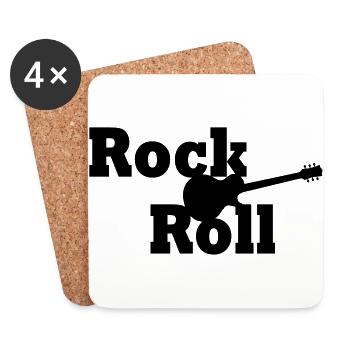 Rock And Roll - Coasters (set of 4) - white - Front