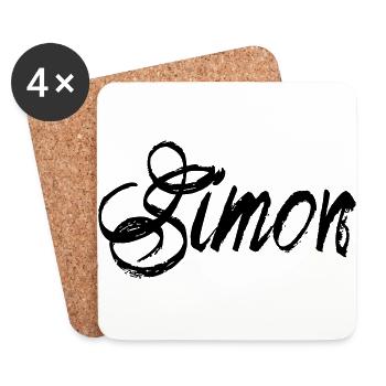 Simon - Coasters (set of 4) - white - Front