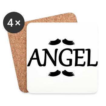 Angel Wings - Untersetzer (4er-Set) - Weiß - Vorne