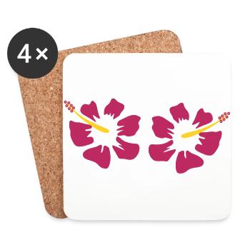 Cadeau pour la fête des mères : Idée de cadeau pour la fête des mères - Dessous de verre (lot de 4) - blanc - Devant