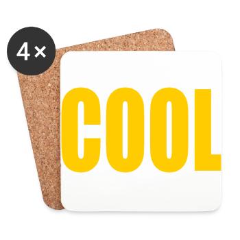Cool - Untersetzer (4er-Set) - Weiß - Vorne