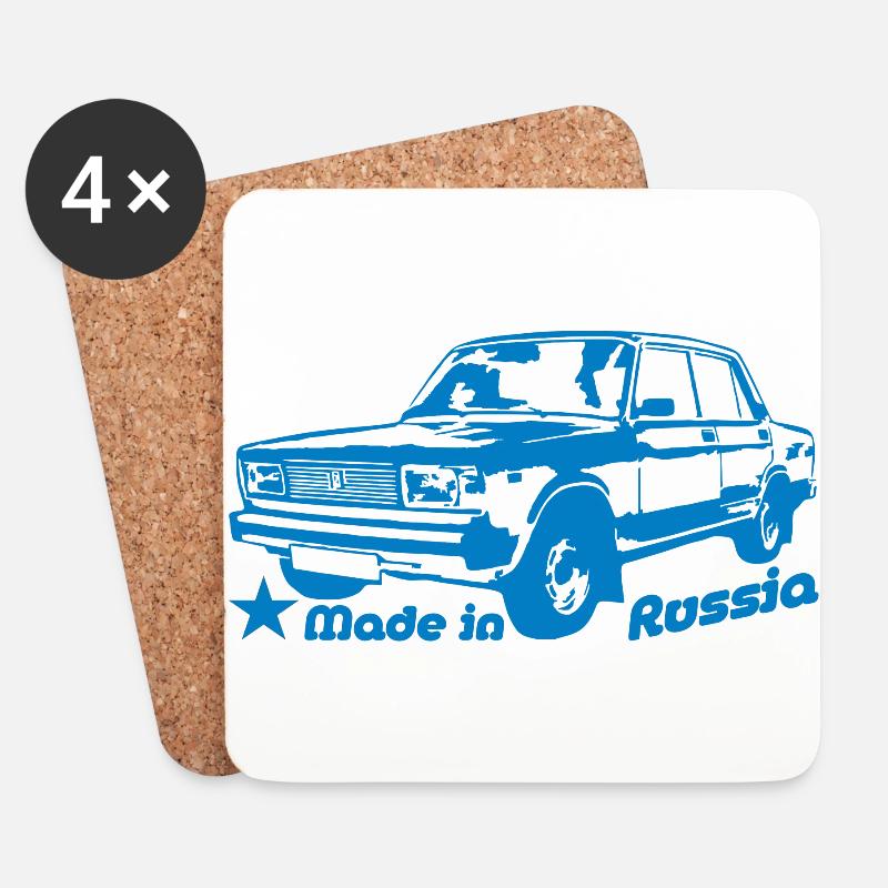 Lada Nova Riva 2105 1500 Signet 2107 - Untersetzer (4er-Set) - Weiß