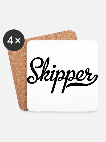 Skipper - Untersetzer (4er-Set) - Weiß