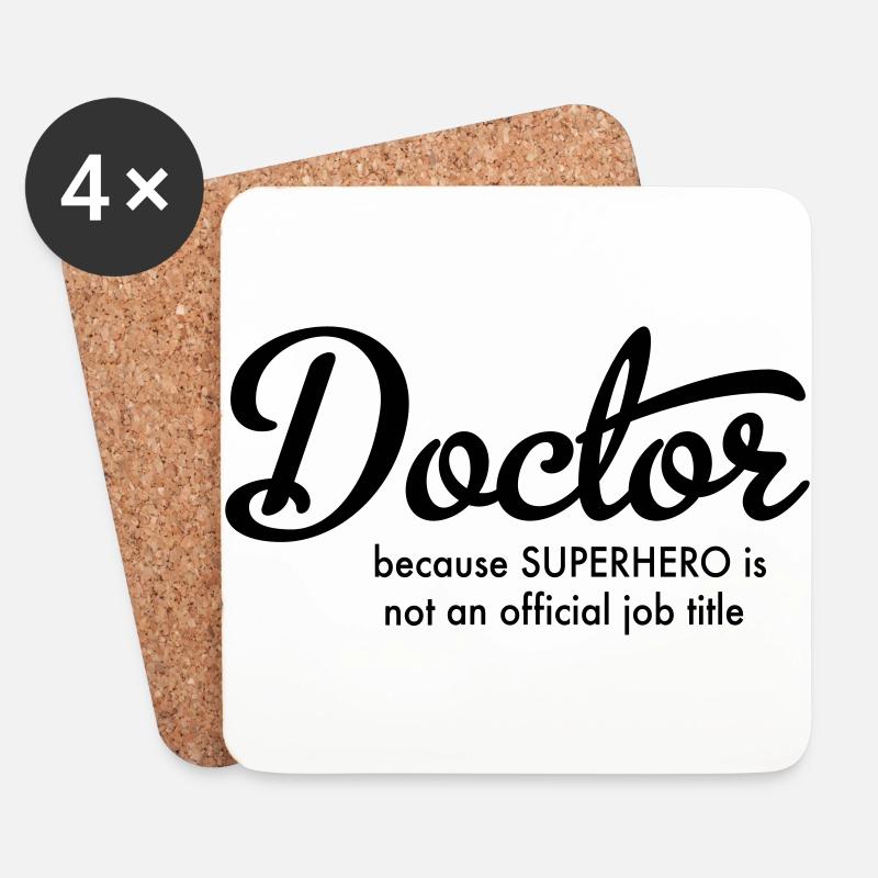doctor - Untersetzer (4er-Set) - Weiß