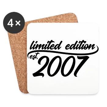 Limited Edition est 2007 - Untersetzer (4er-Set) - Weiß - Vorne
