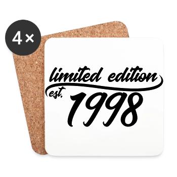 Limited Edition est 1998 - Untersetzer (4er-Set) - Weiß - Vorne