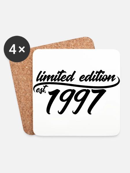 Limited edition est 1997 - Coasters (set of 4) - white