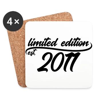 Limited Edition est 2011 de - Dessous de verre (lot de 4) - blanc - Devant
