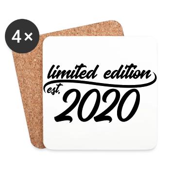 Limited Edition est 2020 - Untersetzer (4er-Set) - Weiß - Vorne
