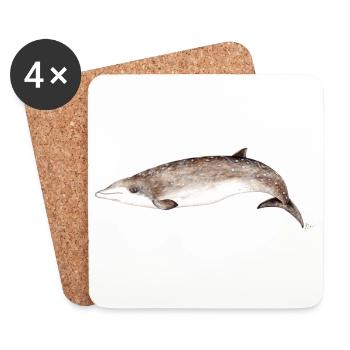 Zifio - Beaked whales - Baleine à bec - Coasters (set of 4) - white - Front