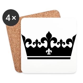 crown - Coasters (set of 4) - white - Front