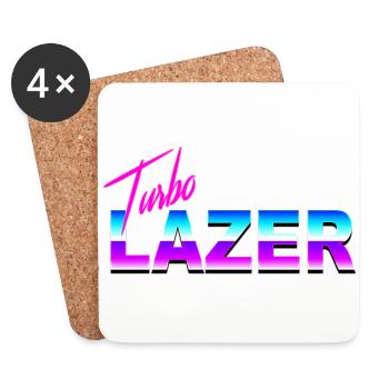 Turbo Lazer - Dessous de verre (lot de 4) - blanc - Devant