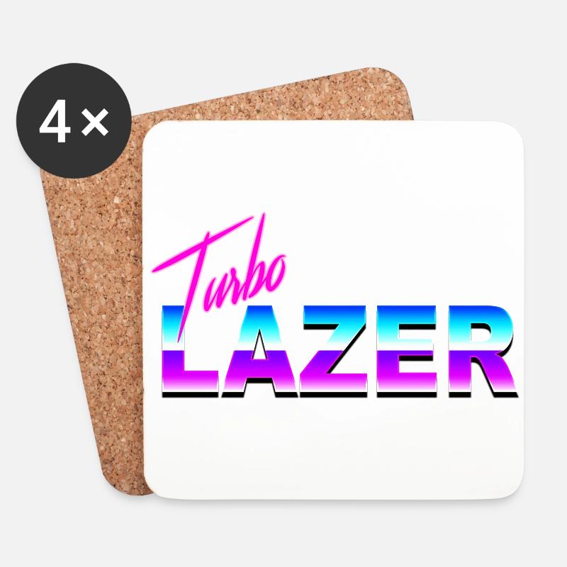 Turbo Lazer - Untersetzer (4er-Set) - Weiß
