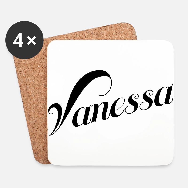 Vanessa - Coasters (set of 4) - white
